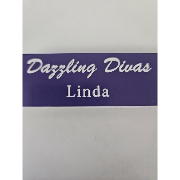 Vintage LINDA name Tag Costume Halloween - Picture 2 of 6